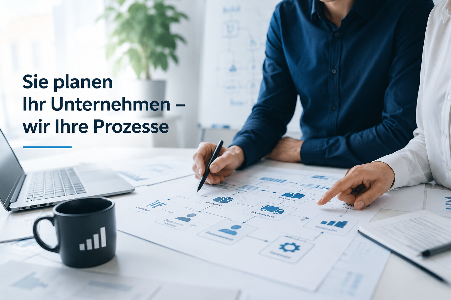 Sie planen Ihr Unternehmen - wir Ihre Prozesse
